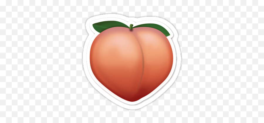 Peach Emoji - Redbubble Stickers Peach Emoji,Samsung Heart Emoji