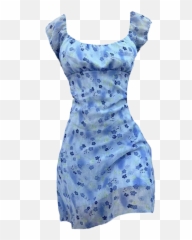 Png Dress Soft Blue Sticker - Basic Emoji
