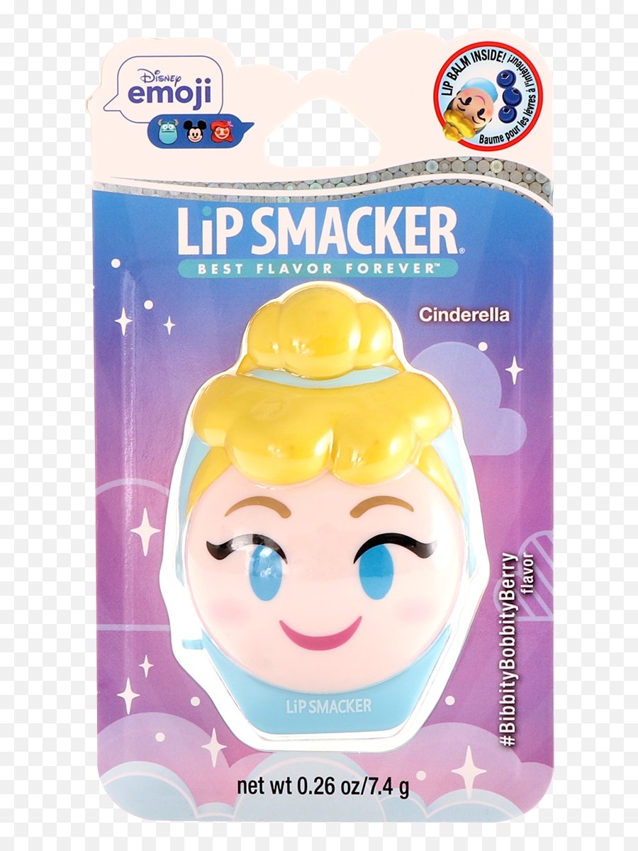 Bálsamo Labial Disney Emoji Cinderella - Lip Smacker Disney Emoji Marie,Cinderella Emoji