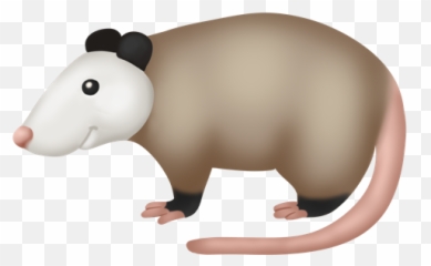 Unofficial Possum - Tapir Emoji,Opossum Emoji