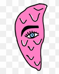 Droopy Drop Drip Drippy Paint Pink Eye - Emoji
