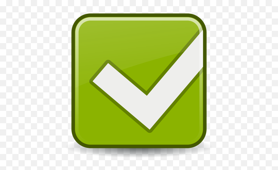 Yes Tick Icon Vector Image - Tick Icon Square Emoji,Ok Emoji Apple