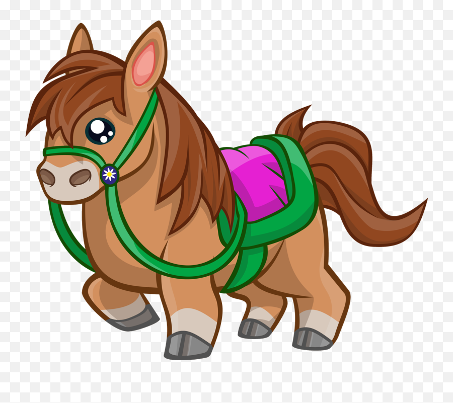 23227 Horse Free Clipart - Horse Cute Clipart Emoji,Horse Riding Emoji