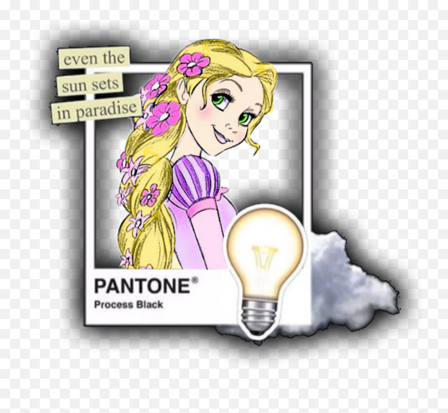 Freetoedit Rapunzel Tangled Pantone - Gaten Matarazzo Emoji,Tangled Emoji