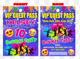 Party Emoji Pink Vip Guest - Graphic Design