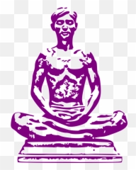 Meditation Zazen Meditate - Vector Meditasi Emoji