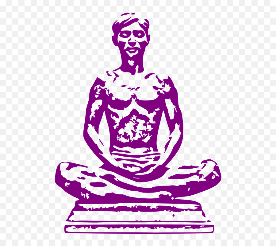 Meditation Zazen Meditate - Vector Meditasi Emoji,Lotus Position Emoji