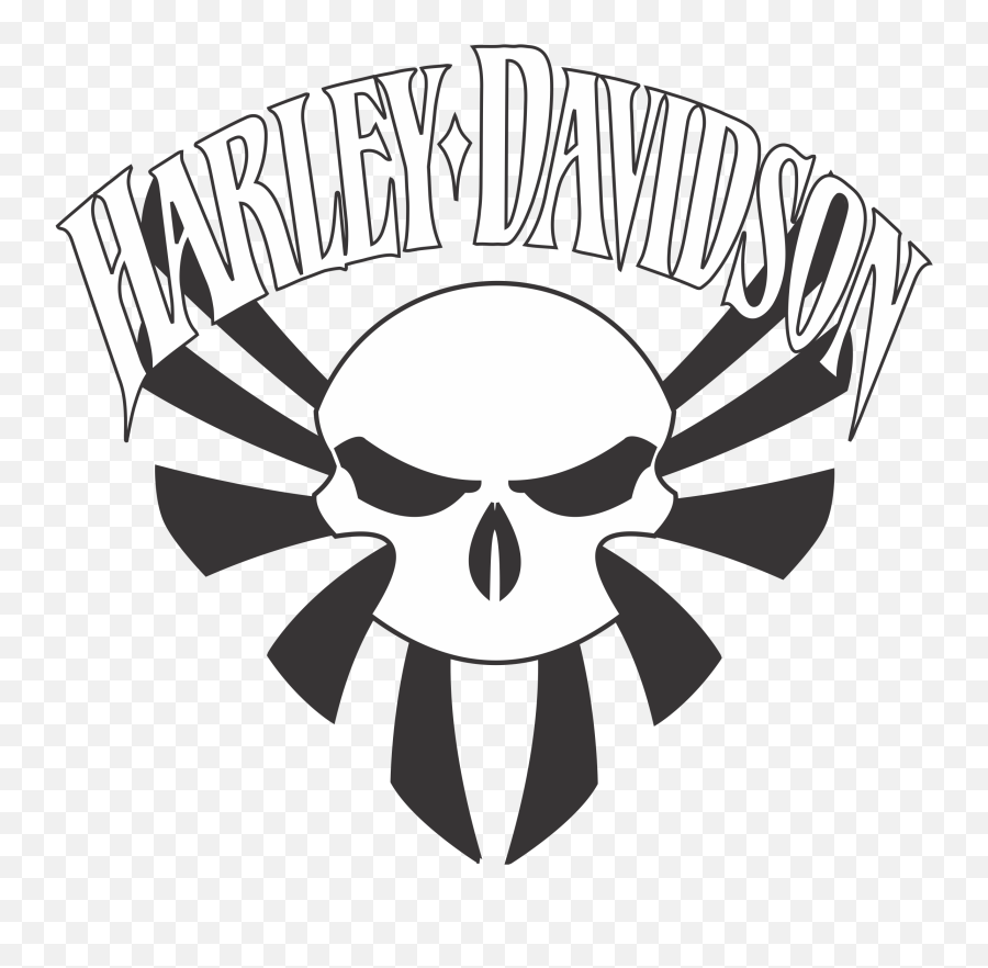 Airbrush Drawing Skull Transparent - Harley Davidson Logos Eps Emoji,Gun Skull Pie Emoji