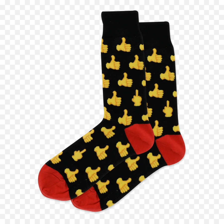 Thumbs Up Emoji Socks For Men - Sock,Red Wine Emoji