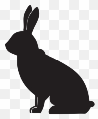 Rabbit Png And Vectors For Free - Black Bunny Clip Art Emoji,White Rabbit Emoji