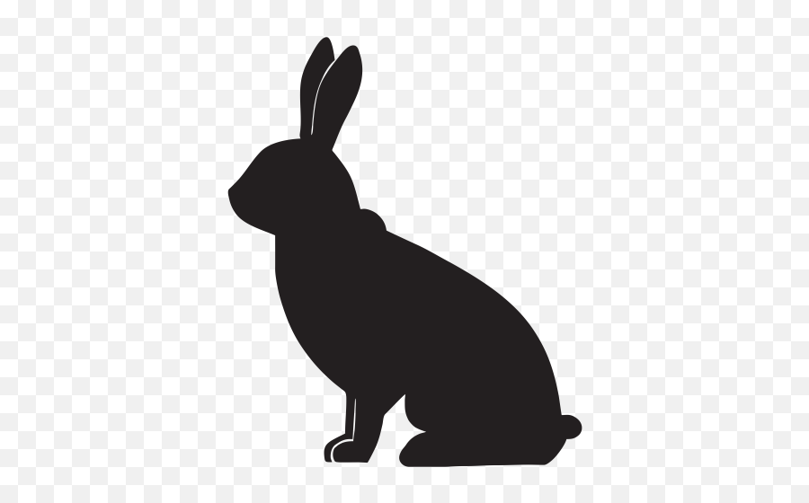 Rabbit Png And Vectors For Free - Black Bunny Clip Art Emoji,White Rabbit Emoji
