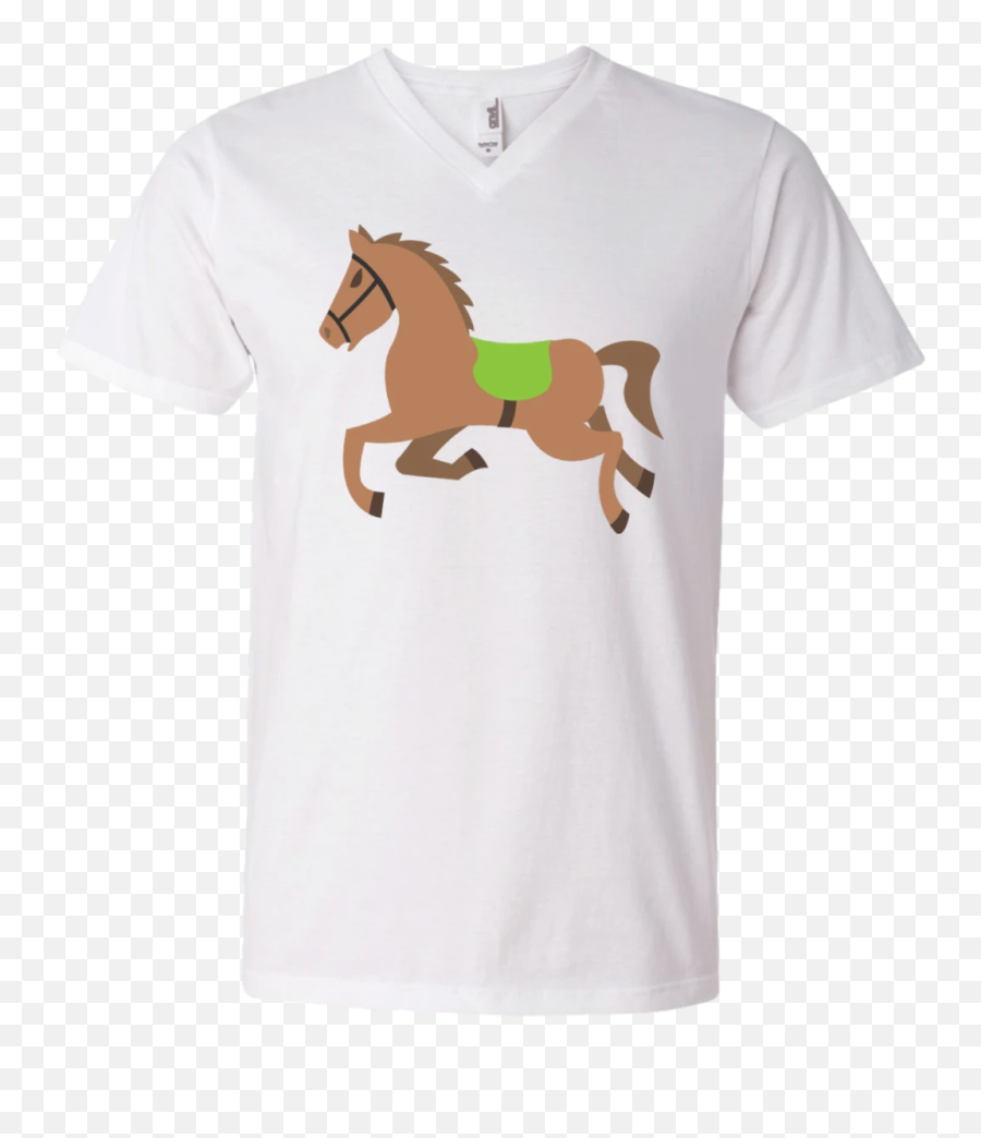 Galloping Horse Emoji Mens V - Disney Stitch V Neck Shirts,Horse Emoji