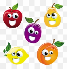 Hot Dog Combo Clipart Stock Png Files - Happy Fruit Emoji