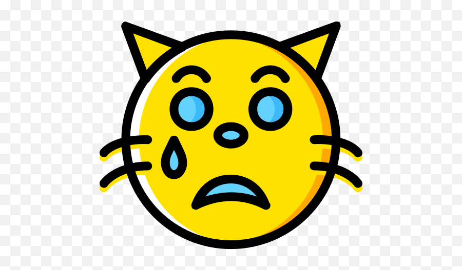 Cat Sad Png Icon - Coloring Of Horse Face Emoji,Cat Emoticon