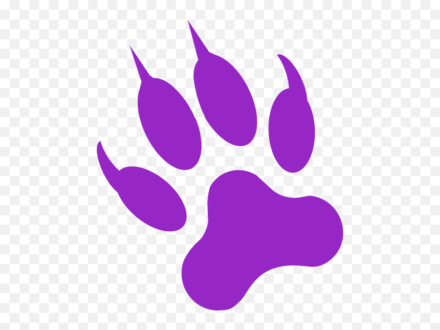 Black Panther Paw Print Tattoo Clipart - Purple Panther Paw Prints Emoji,Tiger Bear Paws Emoji
