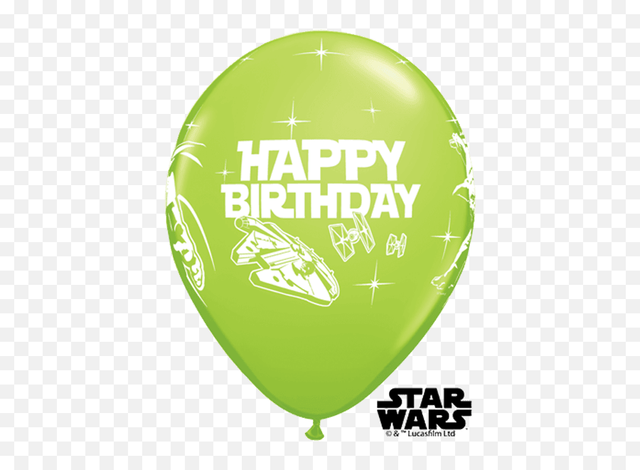 10 X 11 Star Wars Happy Birthday Assortment Qualatex - Star Wars Emoji,Frisbee Emoji