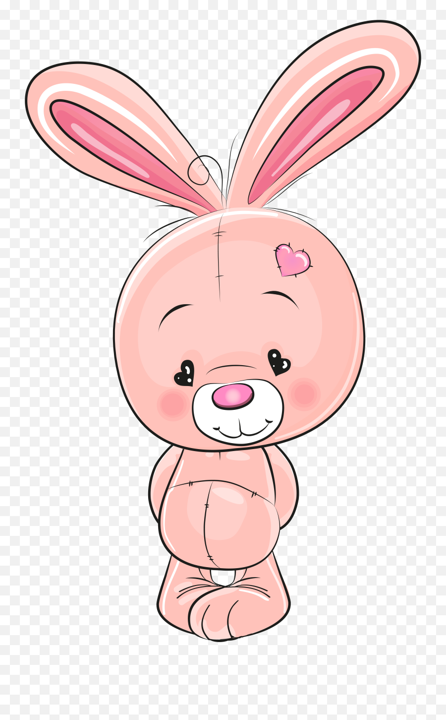 Transparent Background Pink Bunny Clipart - Png Clipart Cute Emoji,Playboy Bunnies Emoji