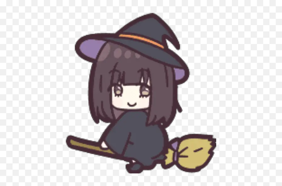 Menhera - Chan Emoji Bruja Sticker För Whatsapp Stickers De Brujas Para Whatsapp,Boobie Emoji