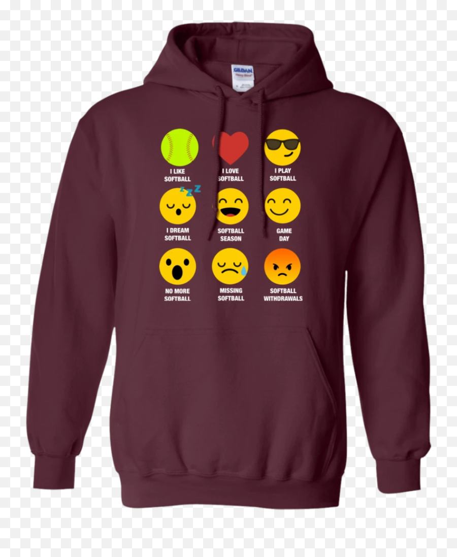 I Love Softball Emoji Emoticon Team Jersey Style Graphic Ls,I Like Emoji