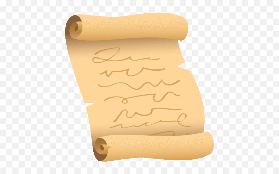 Scroll Objects Gif - Emoji De Pergamino,Scroll Emoji