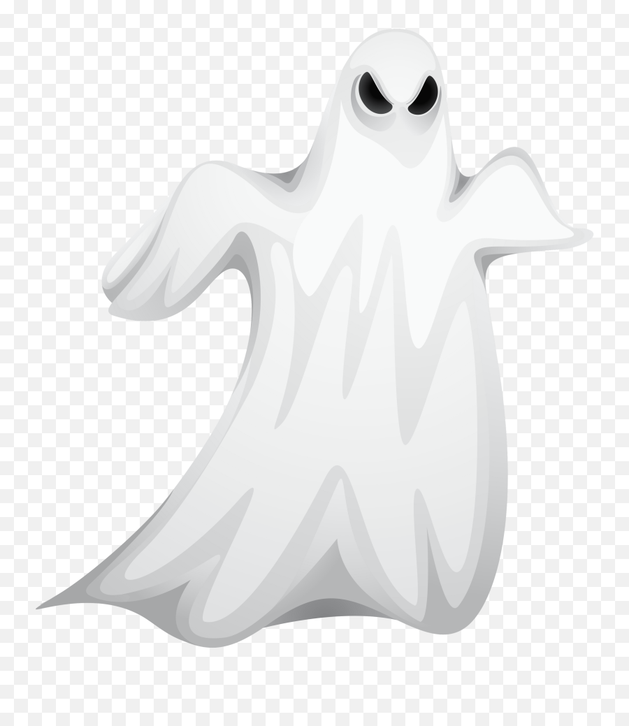 Ghost - Black Creepy Ghost Halloween Transparent Cartoon Scary Halloween Ghost Png Emoji,Ghost Emoji Pumpkin