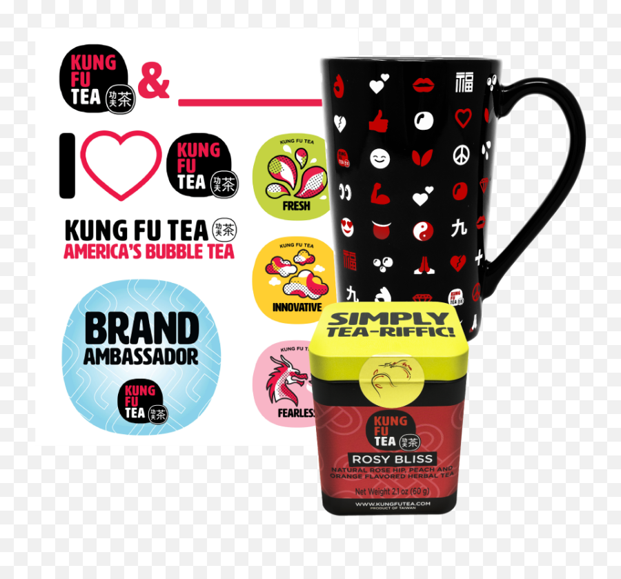 Merchandise U2014 Kung Fu Tea Fresh - Innovative Fearless Emoji,Bubble Tea Emoji