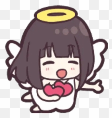 Menhera - Hime Cut Emoji,Angel And Money Emoji