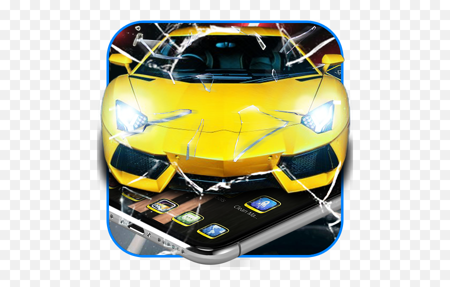 Sports Car Broken Glass Theme - Apps On Google Play Automotive Paint Emoji,Lamborghini Emoji
