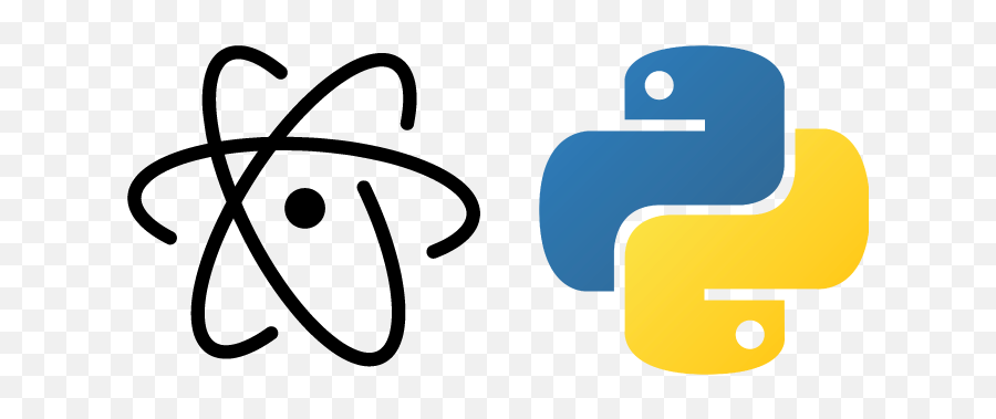 Python Development Environment In Atom - Logo Atom Png Emoji,Atom Emoji