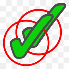Green Check Mark In Circle Clip Art At Vector - Double Emoji