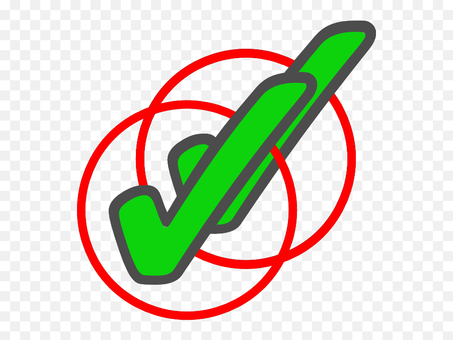 Green Check Mark In Circle Clip Art At Vector Clip Art - Double Check Clip Art Emoji,Green Check Mark Emoji