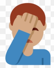 Man Facepalming Emoji With Medium Skin Tone Meaning - Hombre Con La Mano En Cara