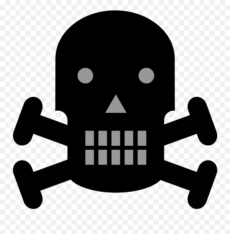 Crossbones Danger Pirate Skull Deaths - Skull And Bones Svg Emoji,Pirate Hat Emoji