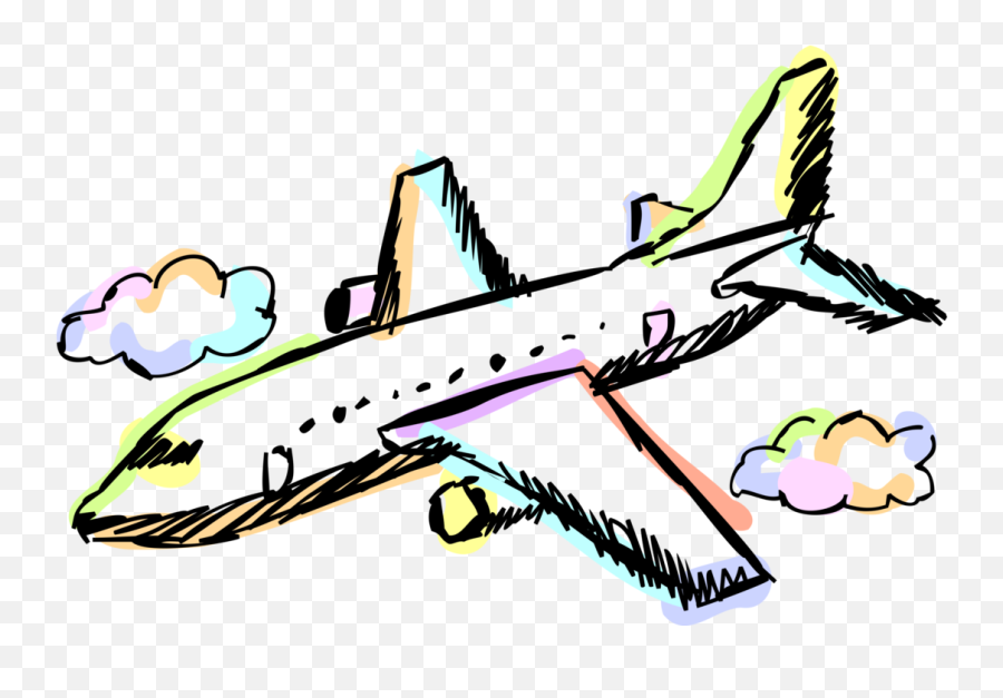 Landing Plane Png Clipart - Airplane Descending Clipart Emoji,Plane Emoji Transparent