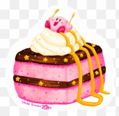 Fork Clipart Cake Fork Cake - Kirby Desserts Emoji,Pink Emoji Cake