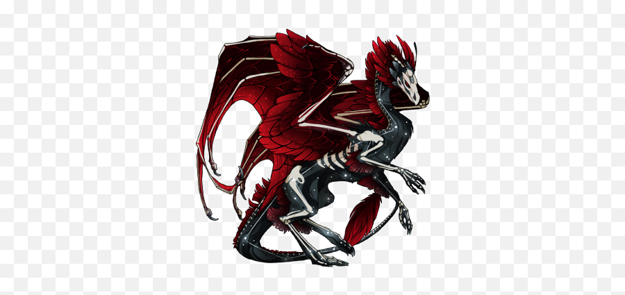 Flight Rising - Black And Red Female Dragon Emoji,Welsh Dragon Emoji