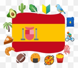 Learn Spanish With Emoji - Clip Art