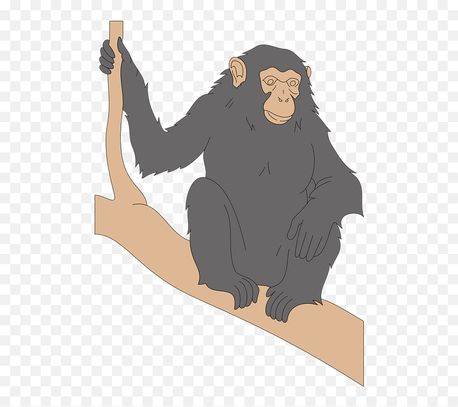 Free Ape Monkey Illustrations - Chimpanzee Emoji,Emoticon Changuito