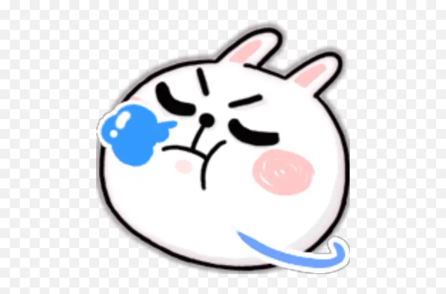 Cheer Rabbit Emoji Vijiti Kwa Whatsapp - Clip Art,Cheer Emoji