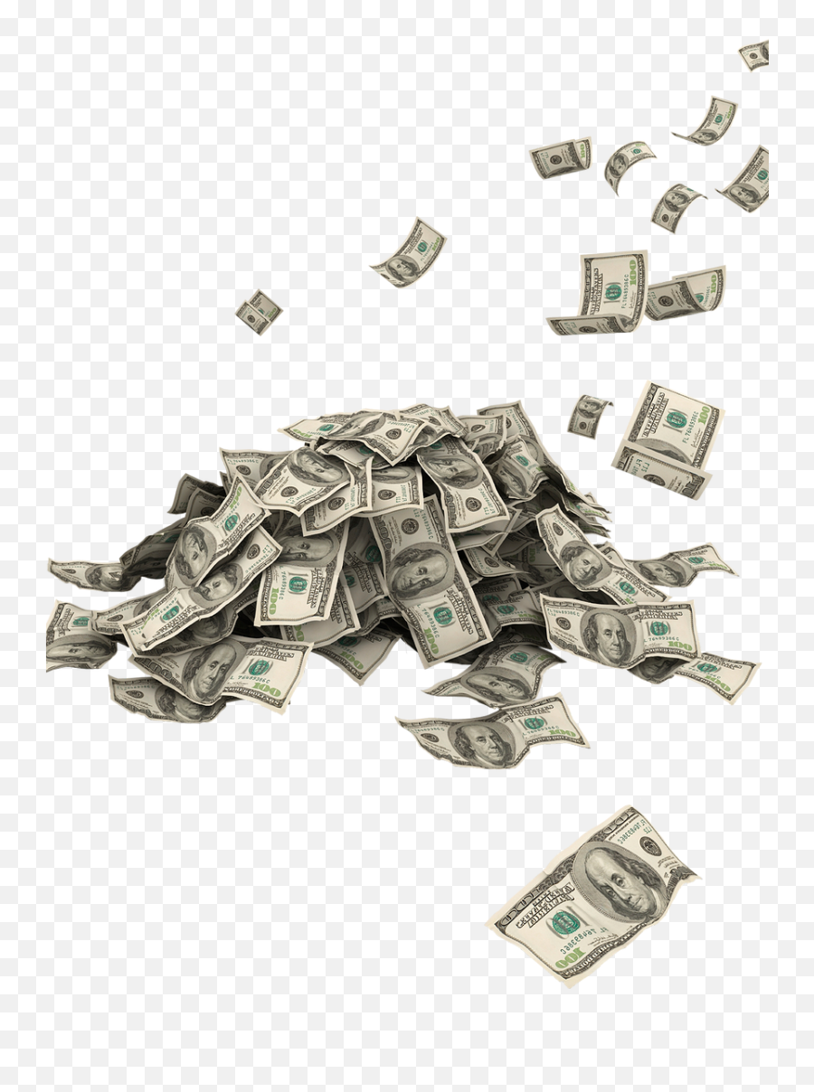 Download Transparent Pile Of Money Hd Png Download - Uokplrs Money Pile Transparent Emoji,Dollar 100 Emoji