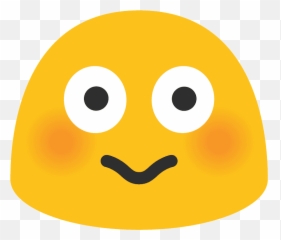 Flushed Face Emoji Clipart - Android