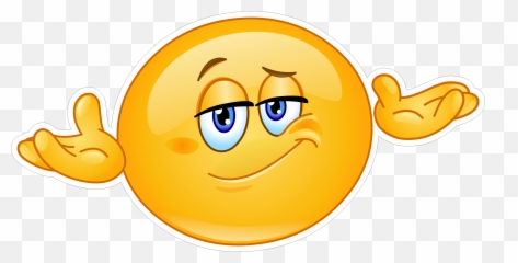 Oh Well Emoji Decal - Indifferent Emoji,Oh Well Emoji