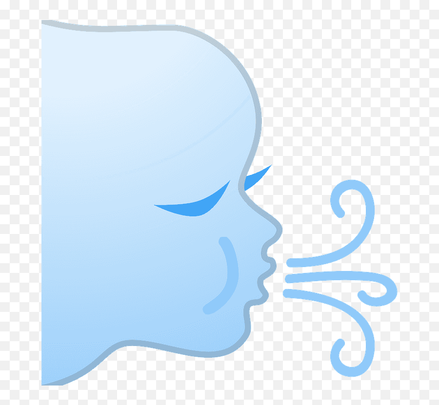 Wind Face Emoji Clipart Free Download Transparent Png - Blowing Face Emoji,Hair On Fire Emoji
