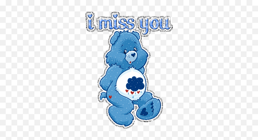 Animated Gif Care Bears - Miss You Care Bear Emoji,Tarheel Emoji
