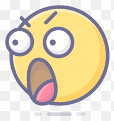 Emoji Face Smiley Surprised Emoticon Free Icon Of Emotion - Emoji Terkejut,Suprised Emoji