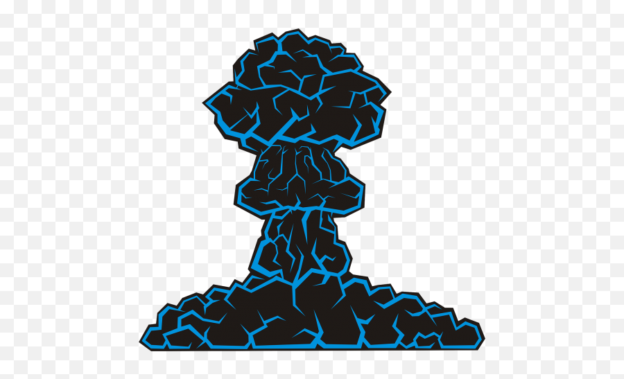 Cloud - Cartoon Nuclear Explosion Transparent Background Emoji,Mushroom Cloud Emoticon