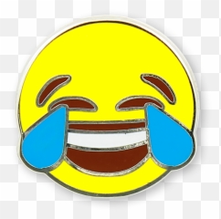 Emoji Tears Of Joy Milk Carton - Circle,Emoji Pins