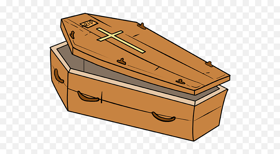 How To Draw A Coffin - Draw A Coffin Emoji,Casket Emoji