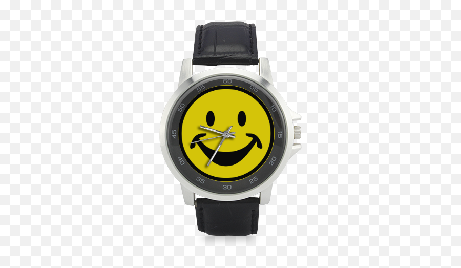 Yellow Smiley For Happy People Unisex - Bulova 96c142 Emoji,Emoji Watch