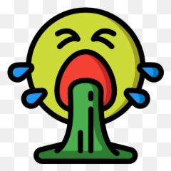 The Best Free Vomit Icon Images - Throw Up Outline Emoji